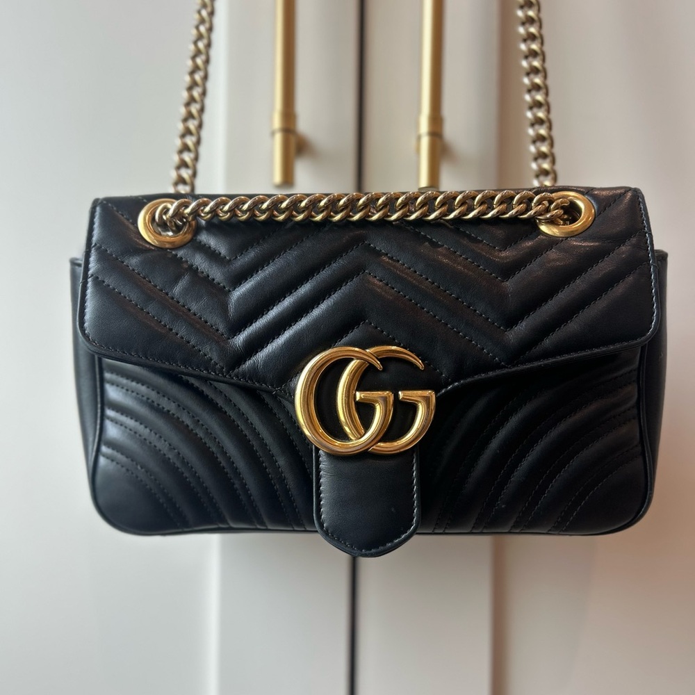 Gucci Marmont- Limited Heart Edition Chevron lambskin crossbody/shoulder bag